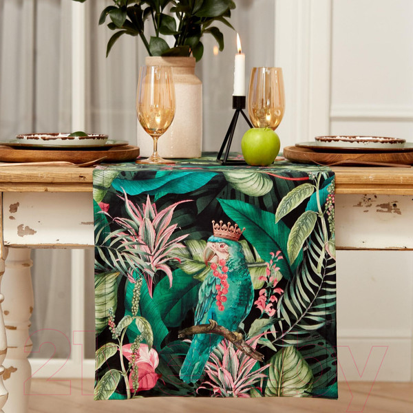 Изображение товара Дорожка на стол Этель Tropical Parrots / 5423058