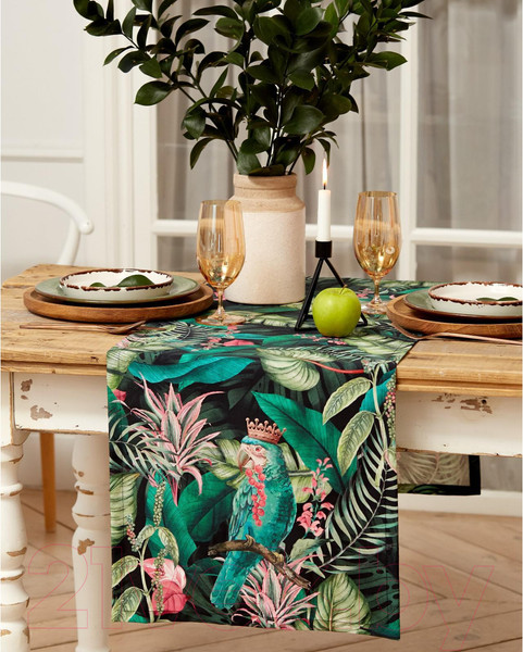 Изображение товара Дорожка на стол Этель Tropical Parrots / 5423058