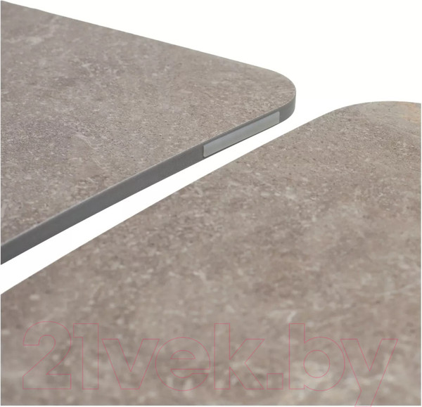 Изображение товара Обеденный стол M-City Alatri 120 Matt / 614M05549 (Latte Stone Solid Ceramic/Taupe)