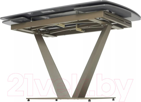 Изображение товара Обеденный стол M-City Alatri 120 Matt / 614M05549 (Latte Stone Solid Ceramic/Taupe)