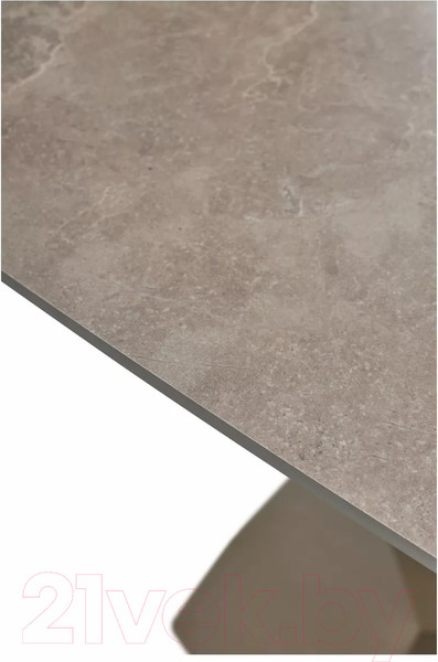Изображение товара Обеденный стол M-City Alatri 120 Matt / 614M05549 (Latte Stone Solid Ceramic/Taupe)