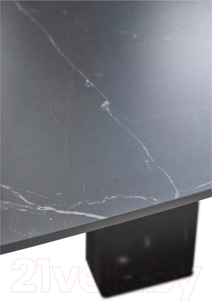 Изображение товара Обеденный стол M-City Balde 140 Matt / 614M05568 (Black Marble Solid Ceramic/Black)