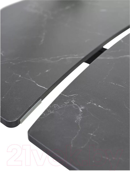 Изображение товара Обеденный стол M-City Balde 140 Matt / 614M05568 (Black Marble Solid Ceramic/Black)