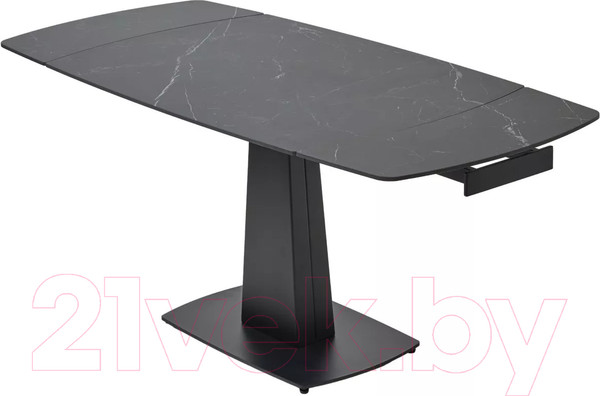 Изображение товара Обеденный стол M-City Balde 140 Matt / 614M05568 (Black Marble Solid Ceramic/Black)