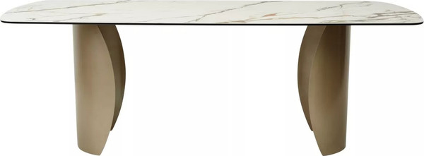 Изображение товара Обеденный стол M-City Bronte 220 KL-188 / 614M05555 (контрастный мрамор матовый/шампань)