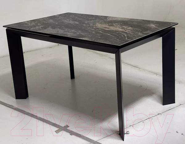 Изображение товара Обеденный стол M-City Cremona 140 KL-176 / 614М05694 (итальянская керамика/черный)
