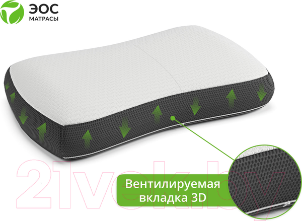 Изображение товара Ортопедическая подушка EOS Антистресс 62x40 (джерси)