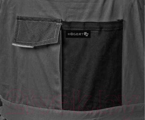 Изображение товара Полукомбинезон рабочий Hoegert Edgar HT5K278-2-M (серый)