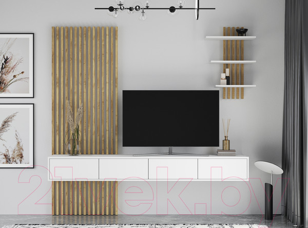 Изображение товара Горка Интерлиния Lagom-6 LG-G (белый платинум/дуб золотой)