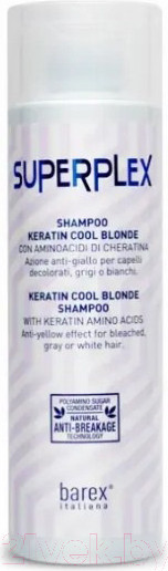 Изображение товара Оттеночный шампунь для волос Barex Superplex Для придания холодного оттенка (250мл)