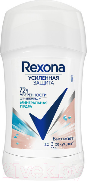 Изображение товара Антиперспирант-стик Rexona Минеральная пудра (40мл)