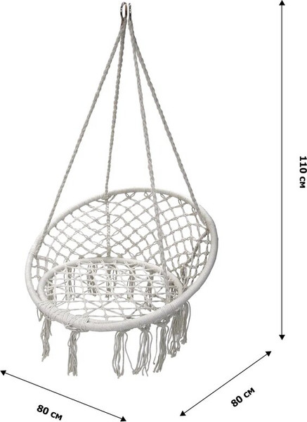 Изображение товара Кресло подвесное Garden Story Фиби / ZRHC30-B/1 (светло-серый/серый)