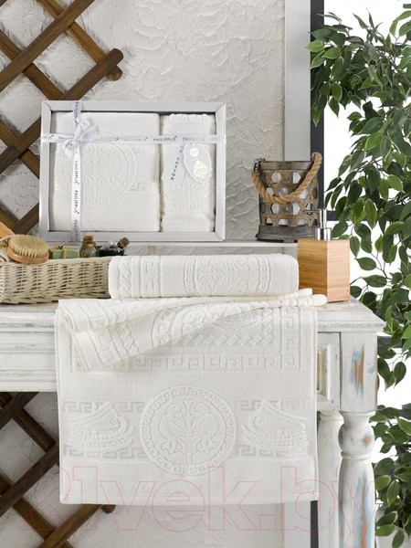 Изображение товара Набор полотенец Philippus Piliumunus / 11258 (2шт, в коробке, кремовый)