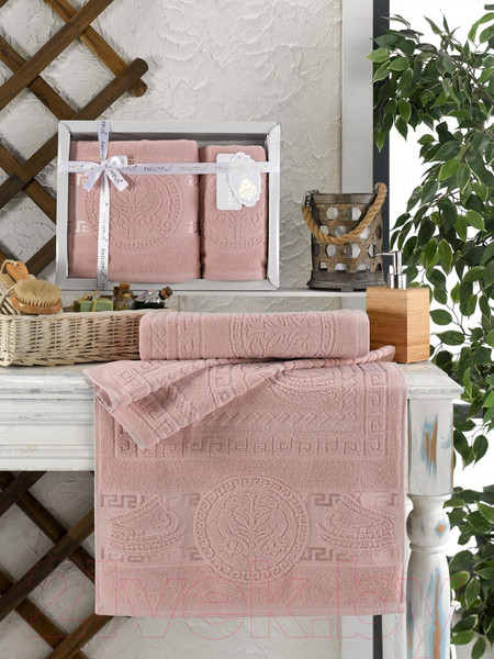 Изображение товара Набор полотенец Philippus Piliumunus / 11258 (2шт, в коробке, пудра)