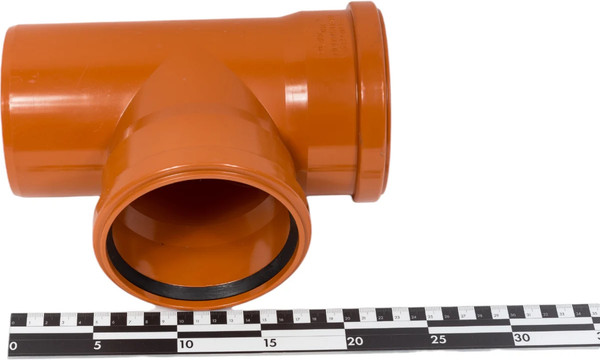 Изображение товара Тройник наружной канализации Хемкор ПВХ 87 Ду 110x110 / 2491091