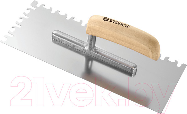 Изображение товара Шпатель Storch Edelstahl-Zahnkelle Hollo-Top (280x130мм)