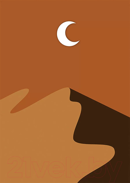 Изображение товара Картина на стекле Stamprint Ночь AR043 (70x50)