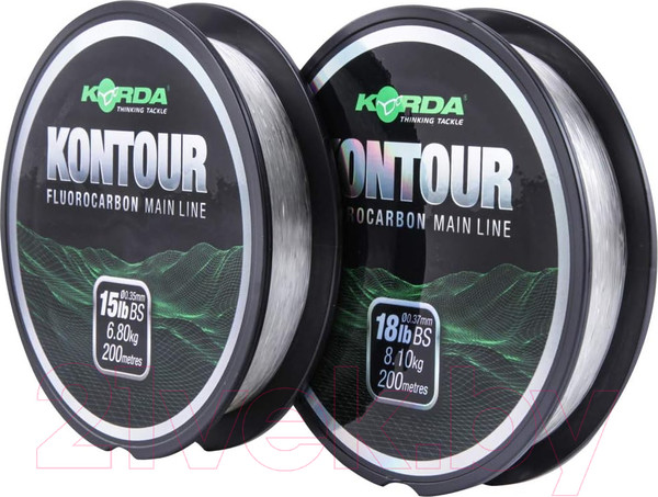 Изображение товара Леска флюорокарбоновая Korda Kontour Fluorcarbon 18lb / KFLU03