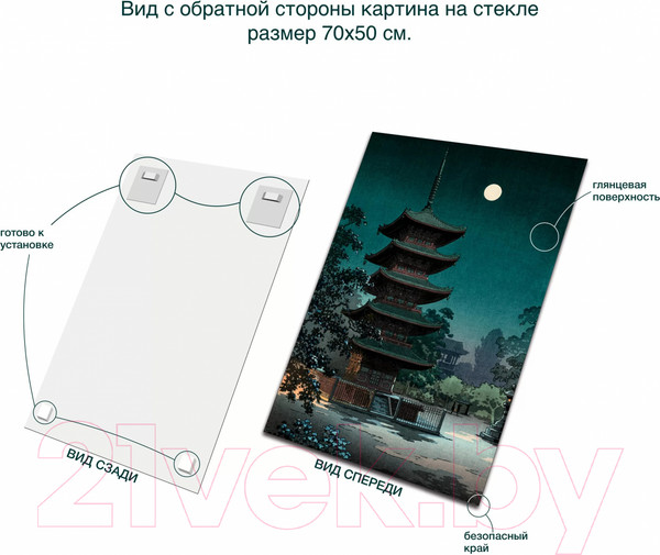 Изображение товара Картина на стекле Stamprint Фангву AR093 (70x50)