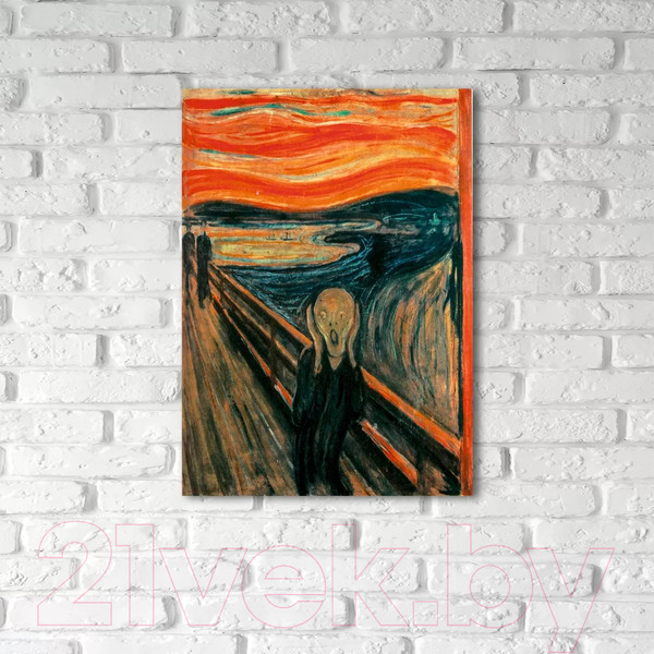 Изображение товара Картина на стекле Stamprint Крик Э. Мунк PT025 (70x50)