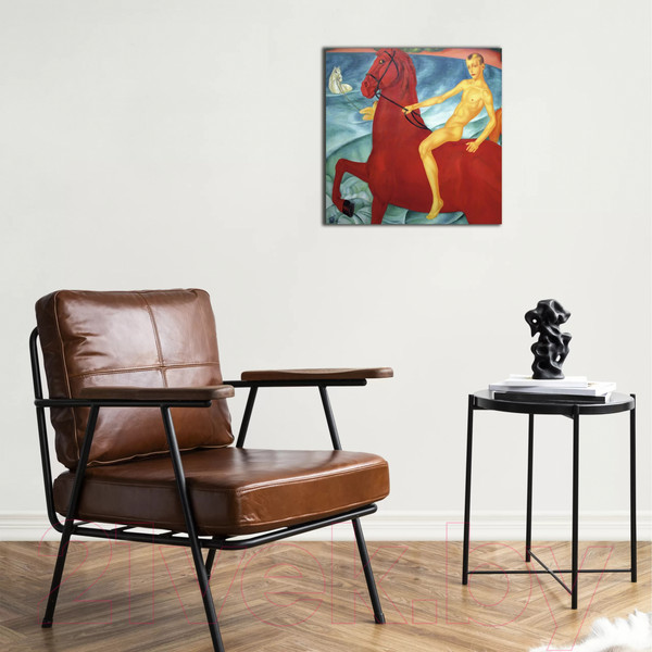 Изображение товара Картина на стекле Stamprint Купание красного коня К. Петров-Водкин PT027 (50x50)