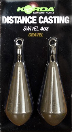 Изображение товара Грузило рыболовное Korda Distance Casting Swivel Gravel 4.5oz 128г / DCSG45