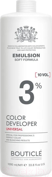 Изображение товара Эмульсия для окисления краски Bouticle Color Developer Оксидант-лосьон 3% 10 vol (1л)