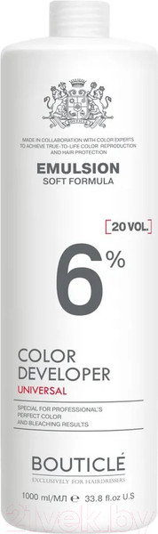 Изображение товара Эмульсия для окисления краски Bouticle Color Developer Оксидант-лосьон 6% 20 vol (1л)