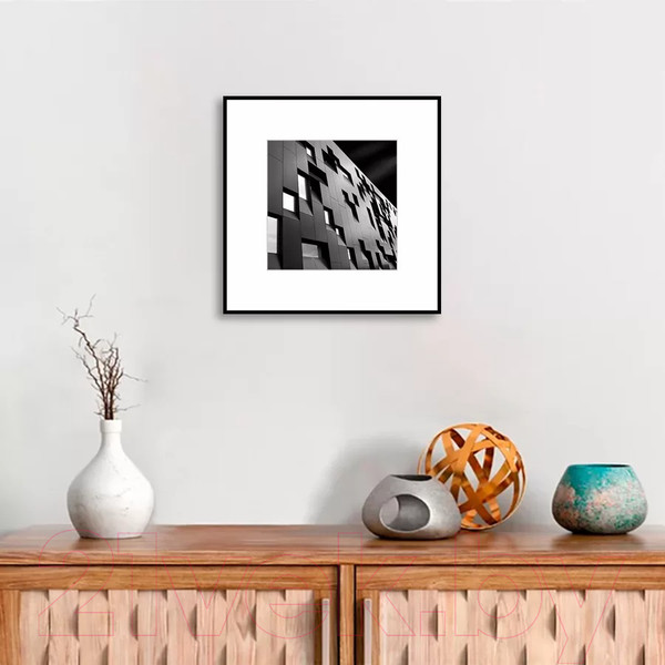 Изображение товара Картина на стекле Stamprint Архитектура 2 BW005 (50x50)