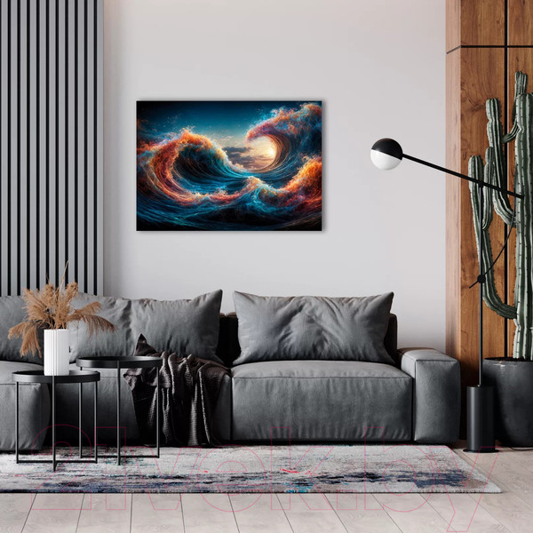 Изображение товара Картина на стекле Stamprint Бушующее море 1 AR070 (70x100)