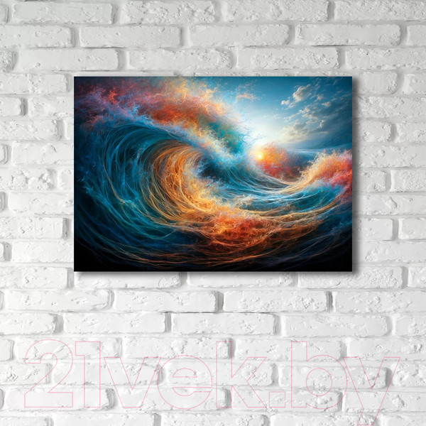 Изображение товара Картина на стекле Stamprint Бушующее море 3 AR072 (70x100)