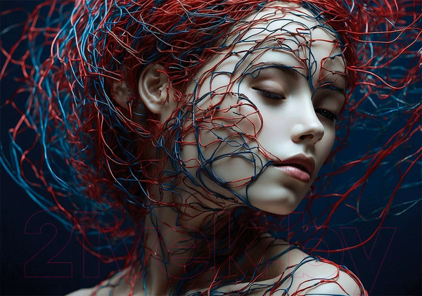 Изображение товара Картина на стекле Stamprint Русалка 2 AR075 (70x100)