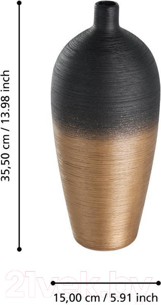 Изображение товара Ваза Eglo Saryksu 421421 (керамика, черный/золото)