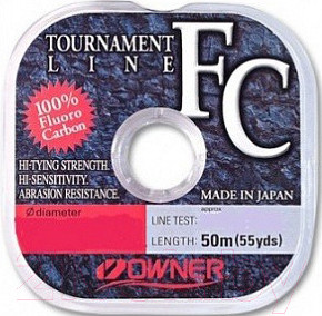 Изображение товара Леска флюорокарбоновая Owner Tournament FC 50м 0.14мм 1.4кг / 56029-014