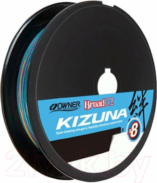 Изображение товара Леска плетеная Owner Kizuna X8 Broad PE Multi Color 10м 300м 0.1мм 4.1кг / 56122-010