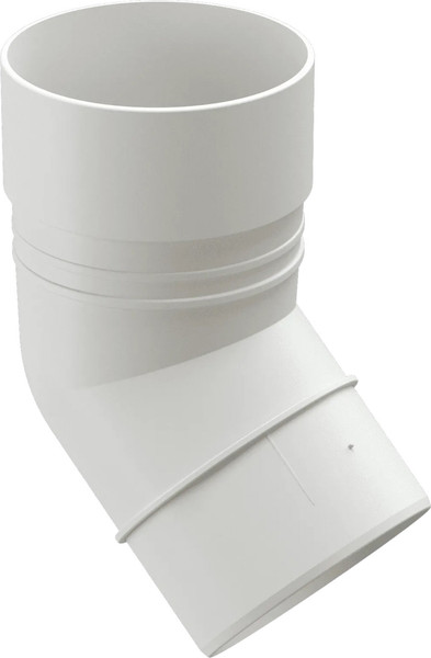 Изображение товара Колено трубы водосточной Docke Dacha 80мм 45 градусов (белый)