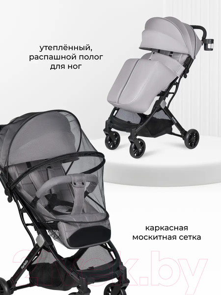Изображение товара Детская прогулочная коляска Farfello Comfy Go Comfort / CG-005 (серый)