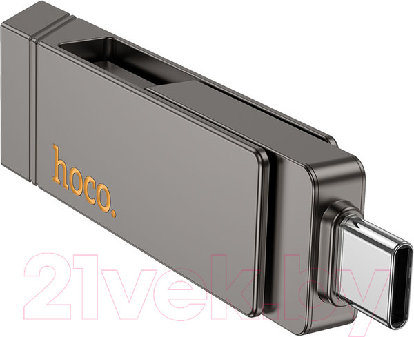 Изображение товара USB flash накопитель Hoco UD15 USB3.2 64Gb (металлик)
