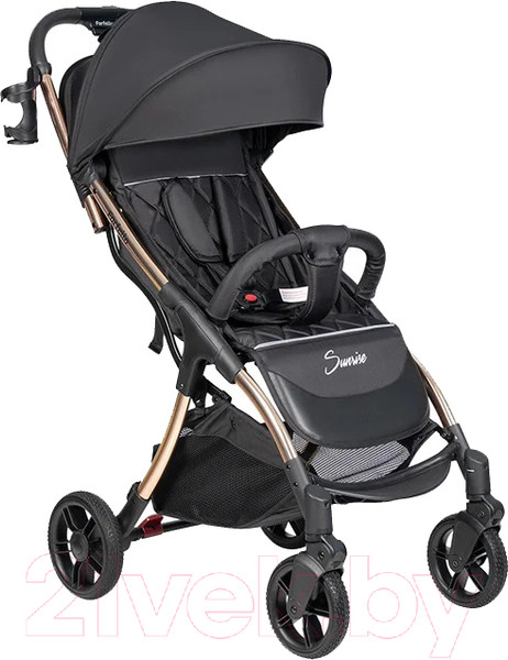 Изображение товара Детская прогулочная коляска Farfello Sunrise / FS-002 (черный/золото)