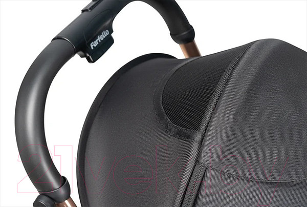 Изображение товара Детская прогулочная коляска Farfello Sunrise / FS-002 (черный/золото)