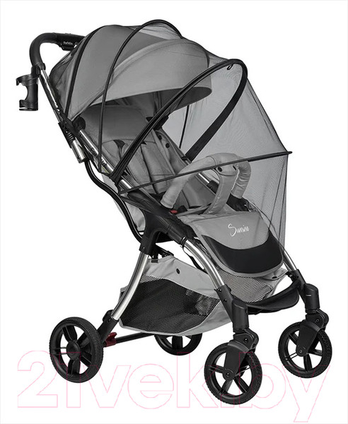 Изображение товара Детская прогулочная коляска Farfello Sunrise / FS-003 (серый/серебристый)