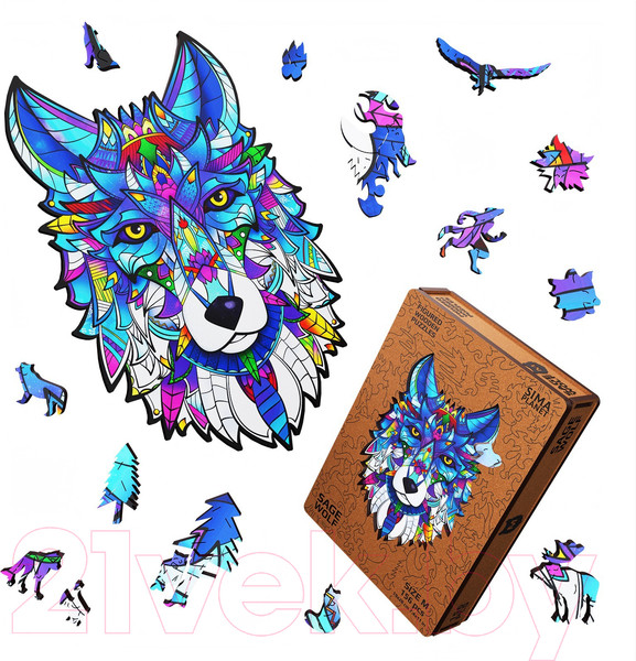 Изображение товара Пазл Sima-Land Sage Wolf / 9375729 (156эл)