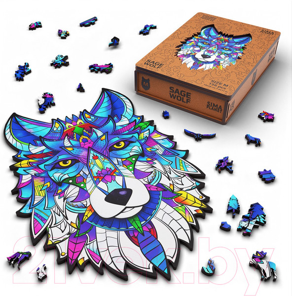 Изображение товара Пазл Sima-Land Sage Wolf / 9375729 (156эл)