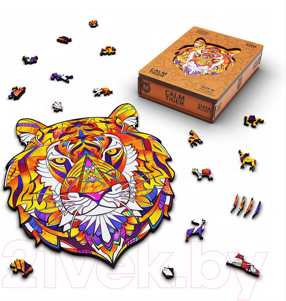 Изображение товара Пазл Sima-Land Calm Tiger / 9375721 (141эл)