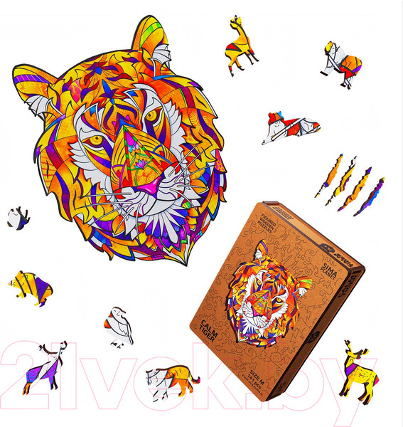 Изображение товара Пазл Sima-Land Calm Tiger / 9375721 (141эл)