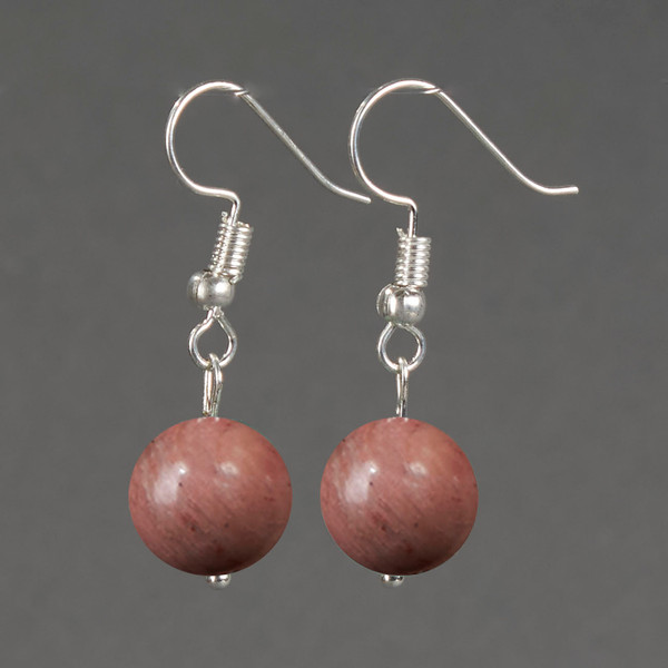 Изображение товара Серьги Wolves Элитный Родонит 40974 №2