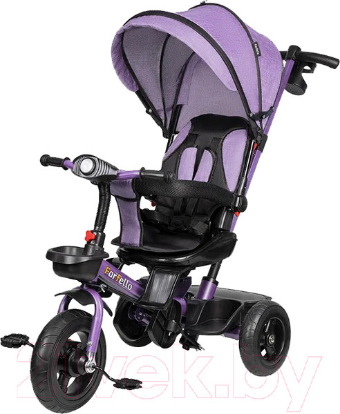 Изображение товара Трехколесный велосипед с ручкой Farfello PL-02 (фиолетовый)