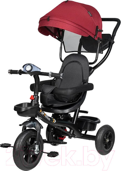 Изображение товара Трехколесный велосипед с ручкой Farfello PL-04 (красный)