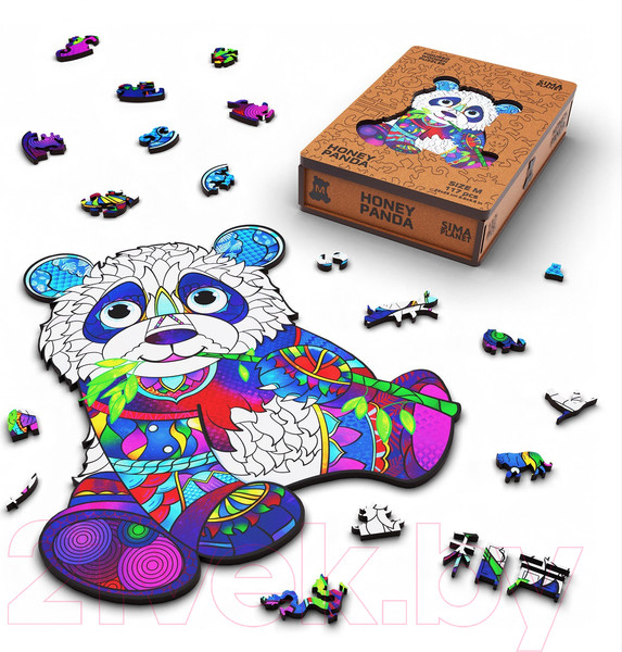 Изображение товара Пазл Sima-Land Honey Panda / 9375725 (117эл)