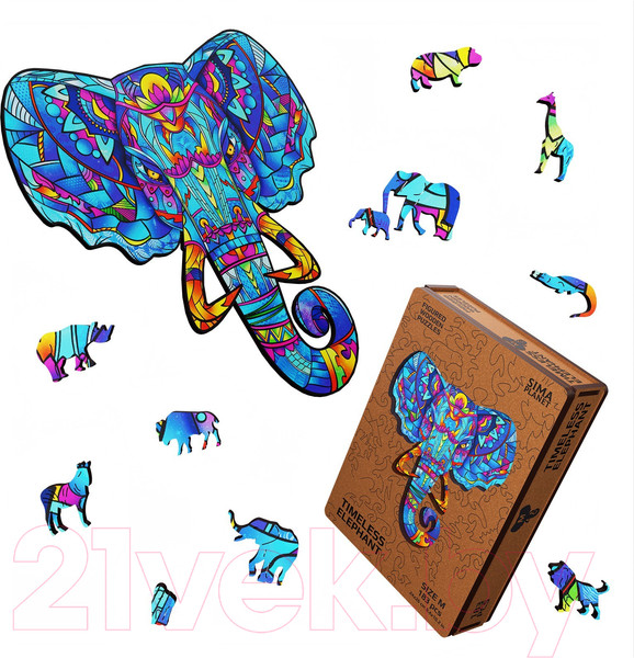 Изображение товара Пазл Sima-Land Timeless Elephant / 9375731 (183эл)